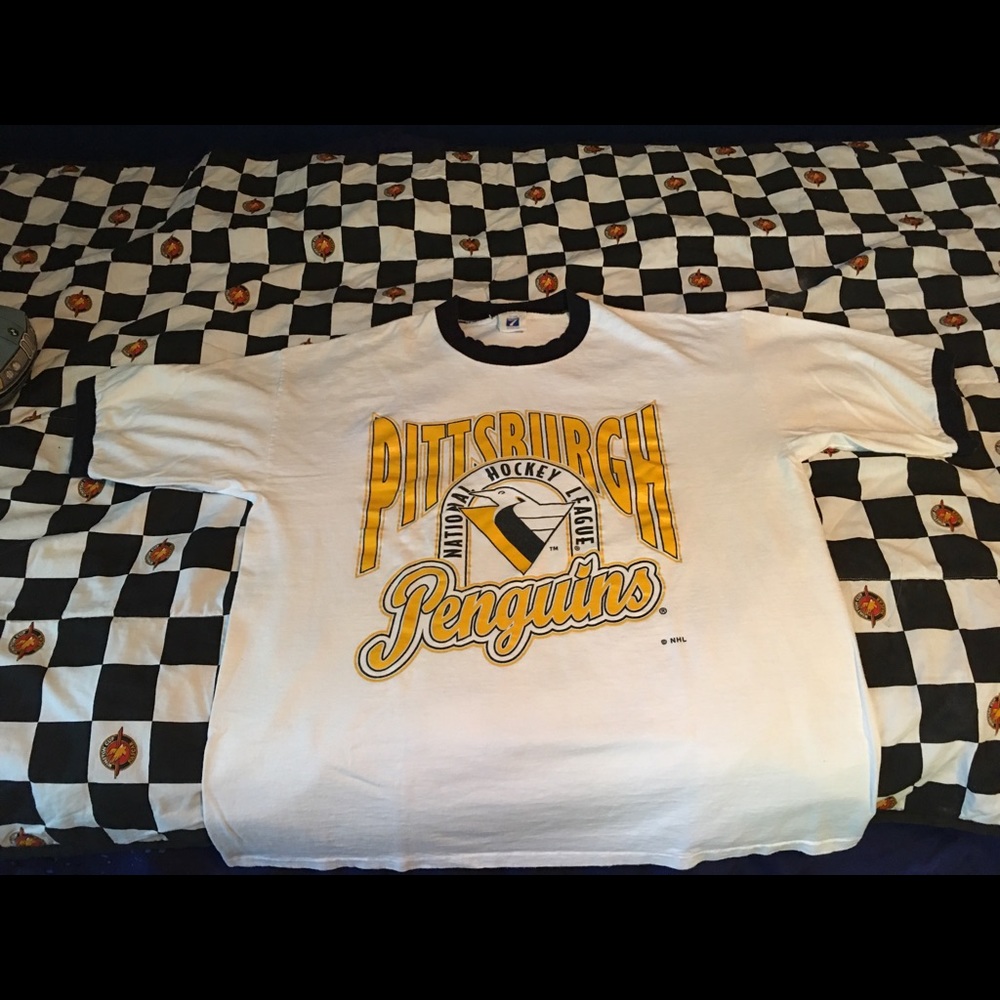 Vintage single stitch Pittsburgh pens t shirt xl